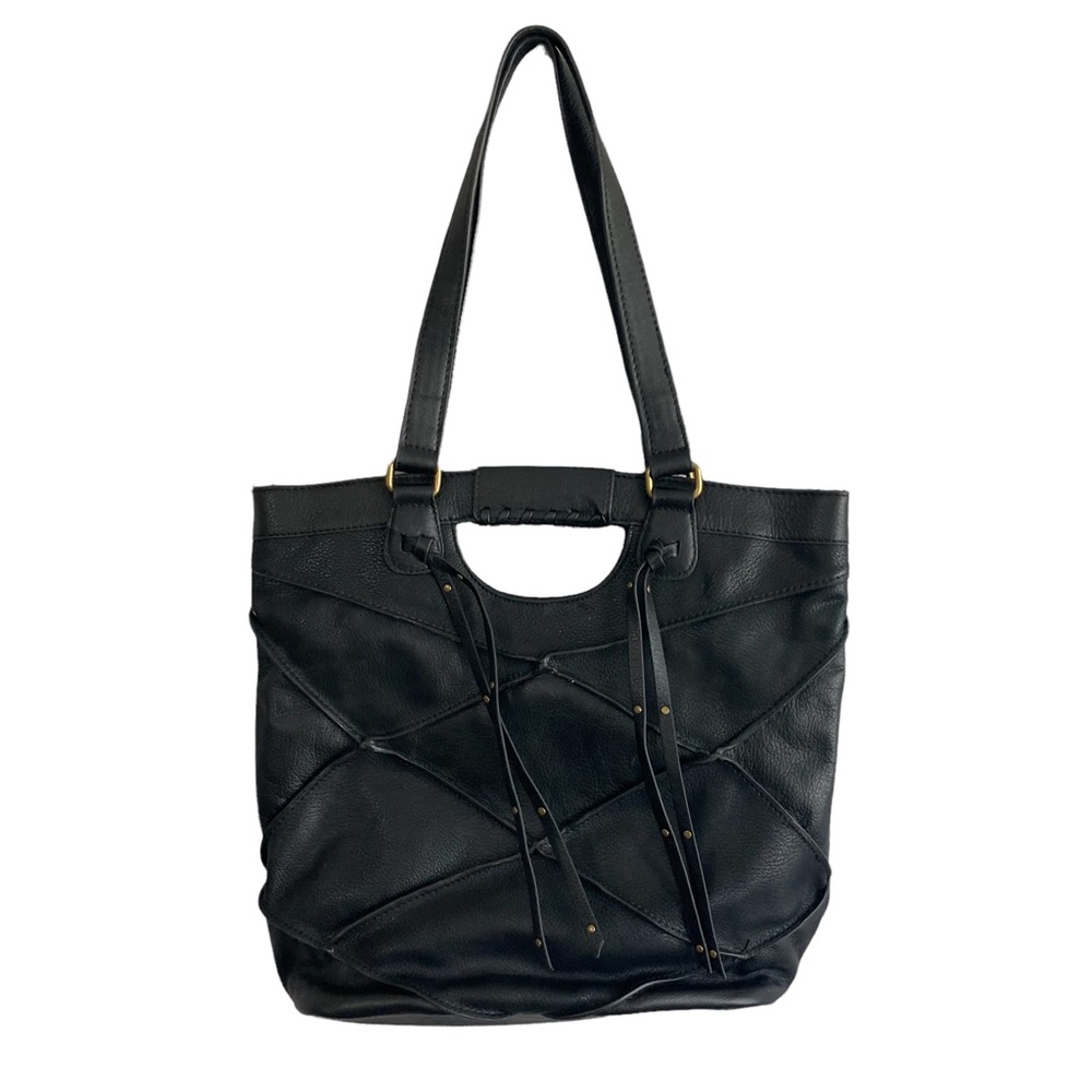 Andrea Jovine Leather Shoulder Bag Black
